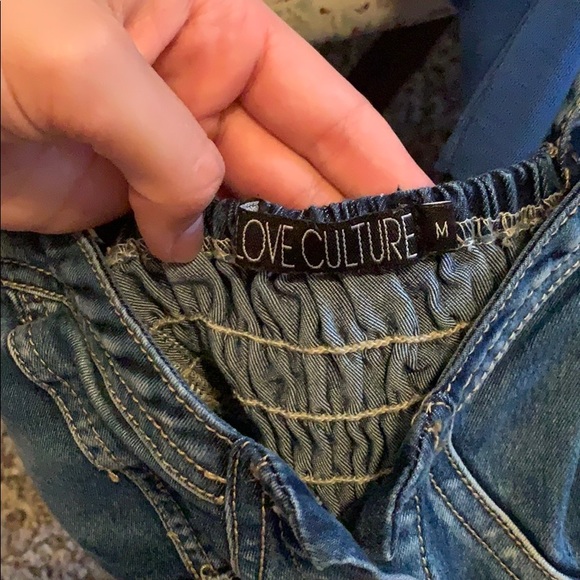 Denim crop top! - Picture 2 of 3